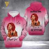 Personalized August Girl Hoodie Printed AUG-LN02