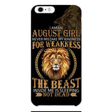Personalized August Girl Phone Case Printed AUG-MQ05