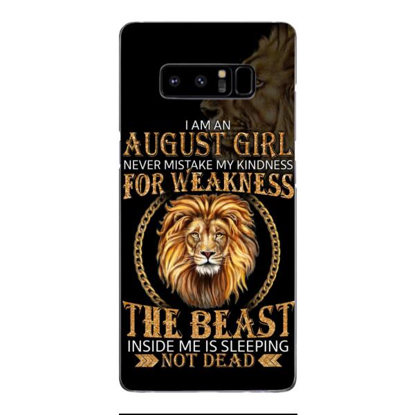 Personalized August Girl Phone Case Printed AUG-MQ05