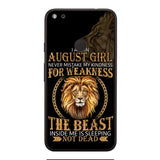 Personalized August Girl Phone Case Printed AUG-MQ05