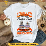 PERSONALIZED HUSBAND AND WIFE  TSHIRT TNTQ1108