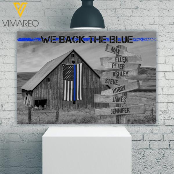 Custom Canvas Prints Personalized Gifts Blue Thin Line Home Tittle Wall Art Decor