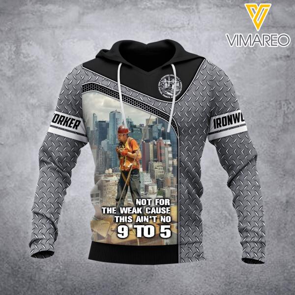 Personlized Ironworker Hoodie Printed AUG-HQ26