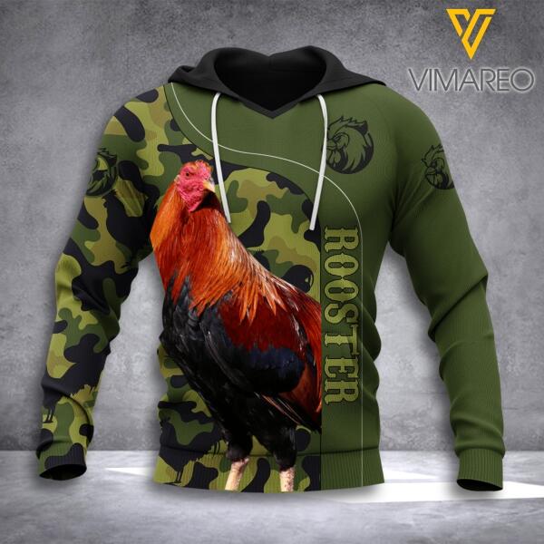 PERSONALIZED ROOSTER ARMY HOODIE TNDT0609