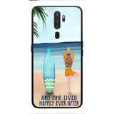 personalized girl yoga surfing beach phone case