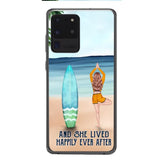 personalized girl yoga surfing beach phone case