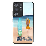 personalized girl yoga surfing beach phone case