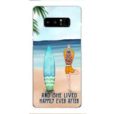 personalized girl yoga surfing beach phone case