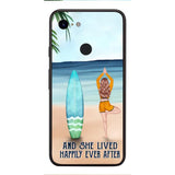 personalized girl yoga surfing beach phone case