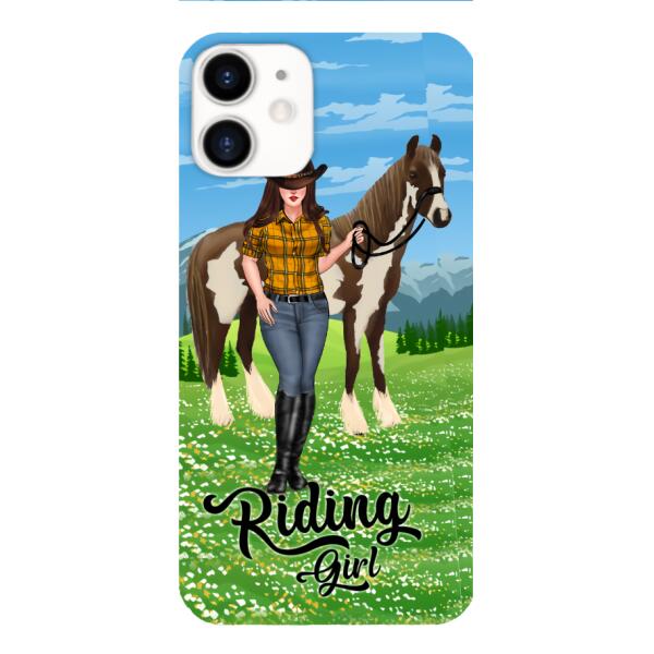 PERSONALIZED RIDING GIRL PHONE CASE PRINTED 3D NEYQ02