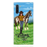 PERSONALIZED RIDING GIRL PHONE CASE PRINTED 3D NEYQ02