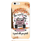 Personalized Dog In Road To Your Heart Phone Case JUL-MA02