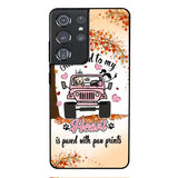 Personalized Dog In Road To Your Heart Phone Case JUL-MA02