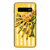 CUSTOMIZED GRANDMA MOTHER PERSONALIZED NICKNAME SUNFLOWER PHONE CASE TNMA