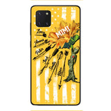CUSTOMIZED GRANDMA MOTHER PERSONALIZED NICKNAME SUNFLOWER PHONE CASE TNMA