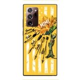 CUSTOMIZED GRANDMA MOTHER PERSONALIZED NICKNAME SUNFLOWER PHONE CASE TNMA