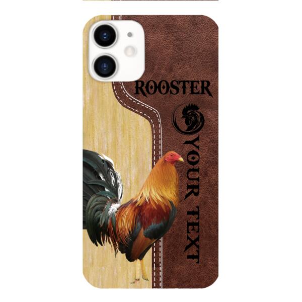 ROOSTER PERSONALIZED PHONE CASE 3D PRINTED VINTAGE