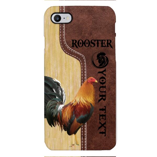 ROOSTER PERSONALIZED PHONE CASE 3D PRINTED VINTAGE