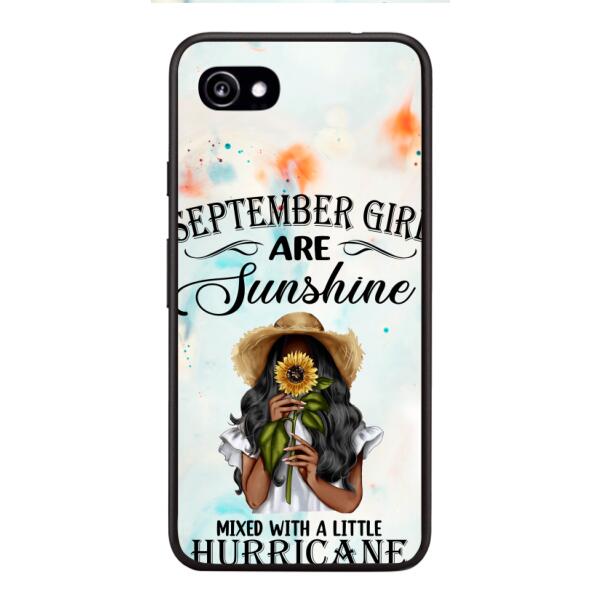 PERSONALIZED SEPTEMBER GIRL PHONE CASE PRINTED JUL-DT09