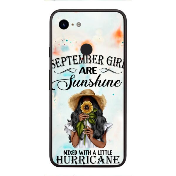 PERSONALIZED SEPTEMBER GIRL PHONE CASE PRINTED JUL-DT09
