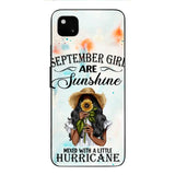 PERSONALIZED SEPTEMBER GIRL PHONE CASE PRINTED JUL-DT09