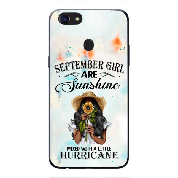 PERSONALIZED SEPTEMBER GIRL PHONE CASE PRINTED JUL-DT09