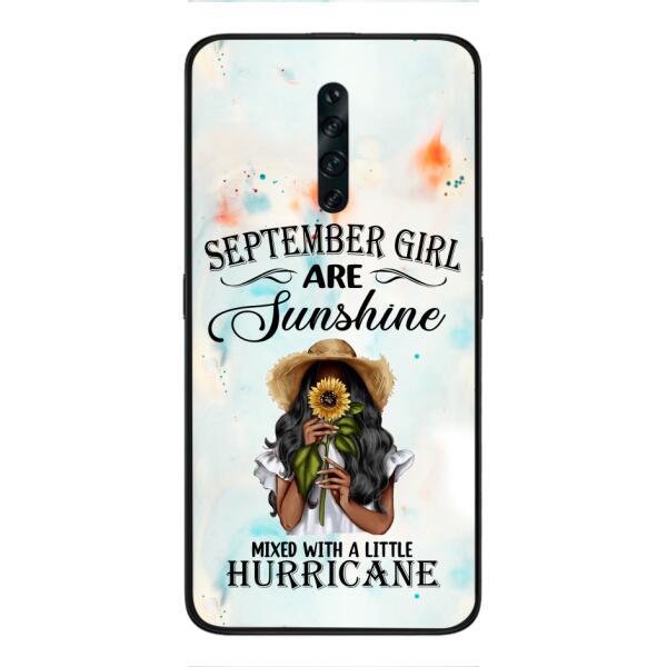 PERSONALIZED SEPTEMBER GIRL PHONE CASE PRINTED JUL-DT09
