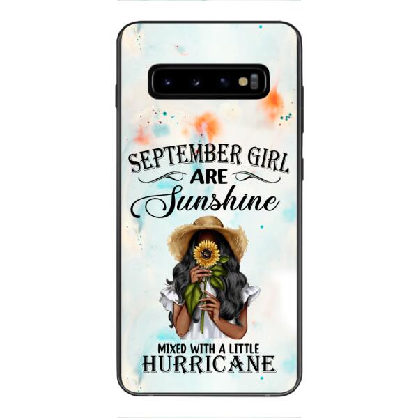 PERSONALIZED SEPTEMBER GIRL PHONE CASE PRINTED JUL-DT09