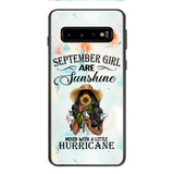 PERSONALIZED SEPTEMBER GIRL PHONE CASE PRINTED JUL-DT09