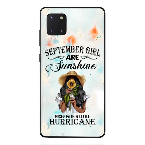 PERSONALIZED SEPTEMBER GIRL PHONE CASE PRINTED JUL-DT09