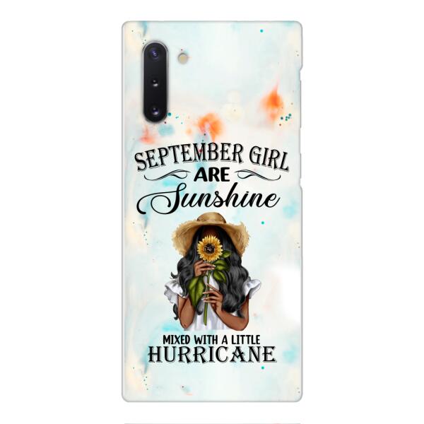 PERSONALIZED SEPTEMBER GIRL PHONE CASE PRINTED JUL-DT09