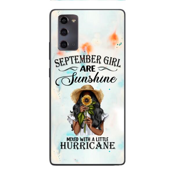 PERSONALIZED SEPTEMBER GIRL PHONE CASE PRINTED JUL-DT09