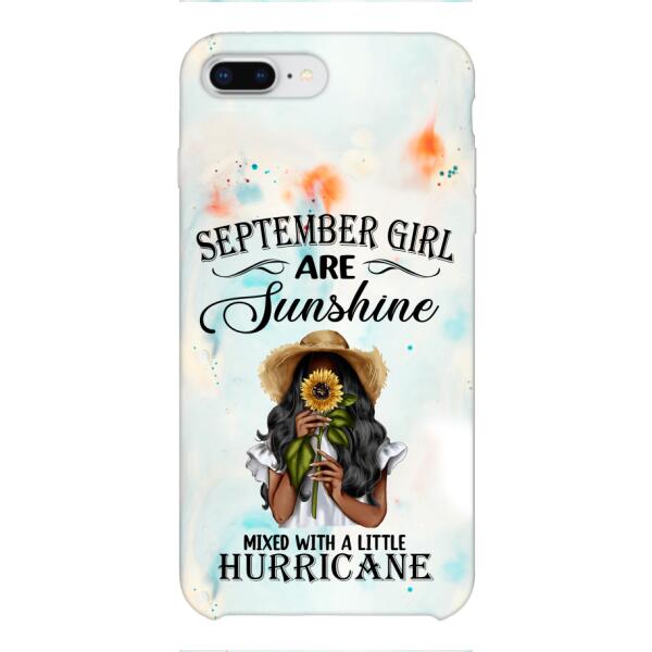 PERSONALIZED SEPTEMBER GIRL PHONE CASE PRINTED JUL-DT09