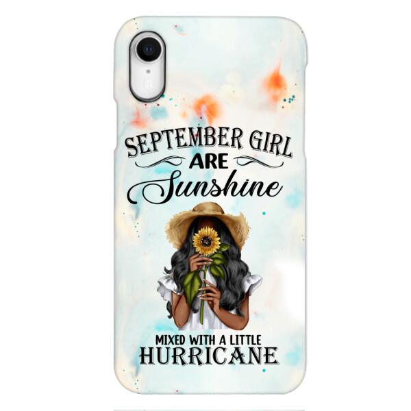PERSONALIZED SEPTEMBER GIRL PHONE CASE PRINTED JUL-DT09
