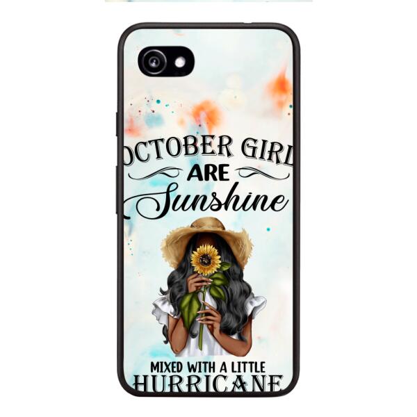 PERSONALIZED OCTOBER GIRL PHONE CASE PRINTED JUL-DT09