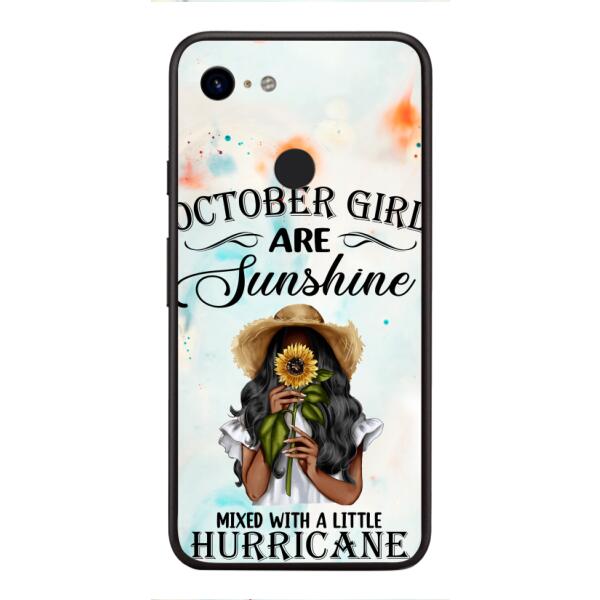 PERSONALIZED OCTOBER GIRL PHONE CASE PRINTED JUL-DT09