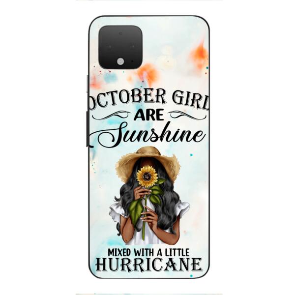 PERSONALIZED OCTOBER GIRL PHONE CASE PRINTED JUL-DT09
