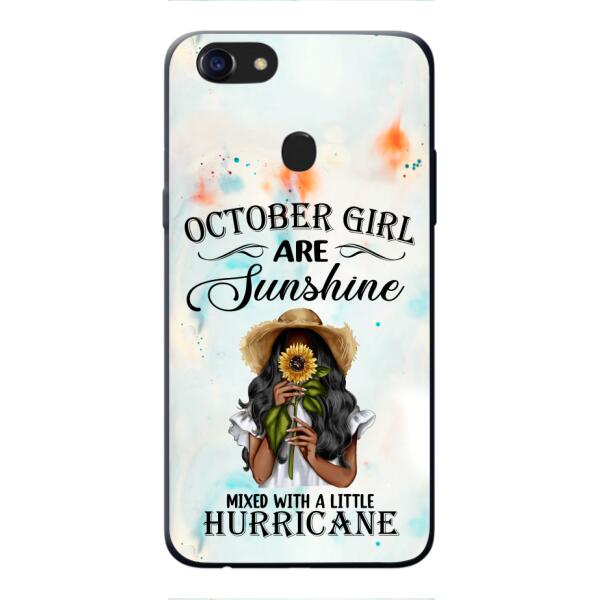 PERSONALIZED OCTOBER GIRL PHONE CASE PRINTED JUL-DT09