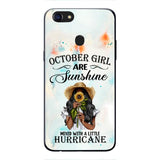 PERSONALIZED OCTOBER GIRL PHONE CASE PRINTED JUL-DT09