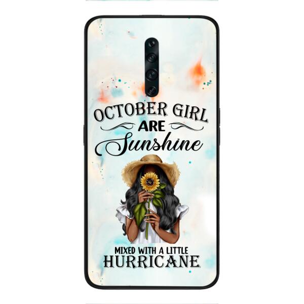 PERSONALIZED OCTOBER GIRL PHONE CASE PRINTED JUL-DT09