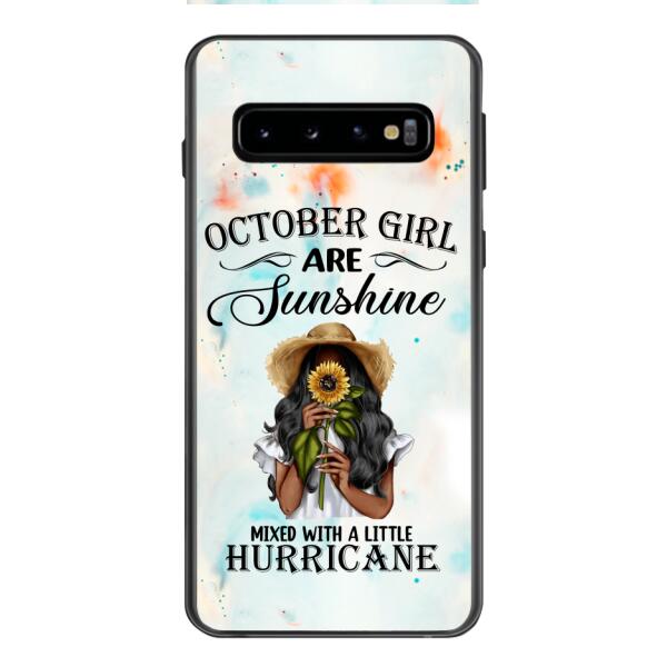 PERSONALIZED OCTOBER GIRL PHONE CASE PRINTED JUL-DT09