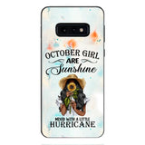 PERSONALIZED OCTOBER GIRL PHONE CASE PRINTED JUL-DT09