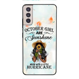PERSONALIZED OCTOBER GIRL PHONE CASE PRINTED JUL-DT09