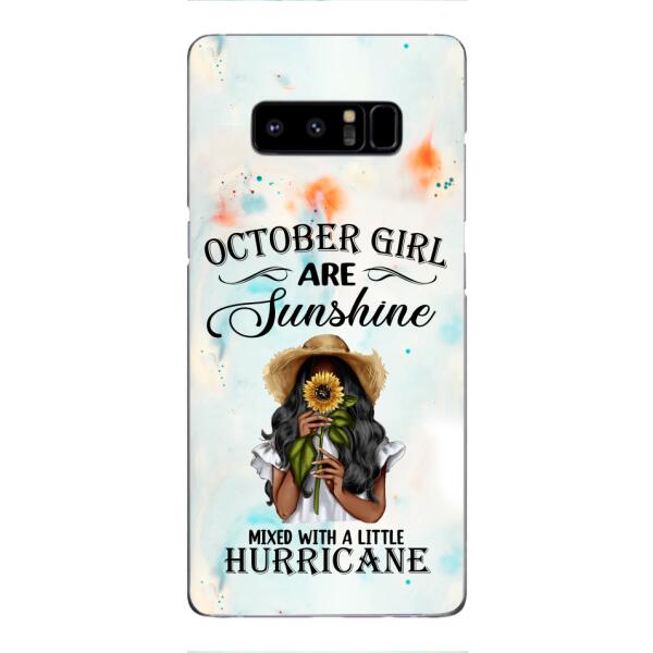PERSONALIZED OCTOBER GIRL PHONE CASE PRINTED JUL-DT09