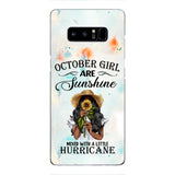 PERSONALIZED OCTOBER GIRL PHONE CASE PRINTED JUL-DT09