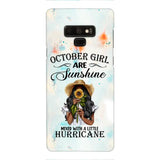 PERSONALIZED OCTOBER GIRL PHONE CASE PRINTED JUL-DT09