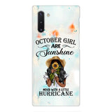 PERSONALIZED OCTOBER GIRL PHONE CASE PRINTED JUL-DT09