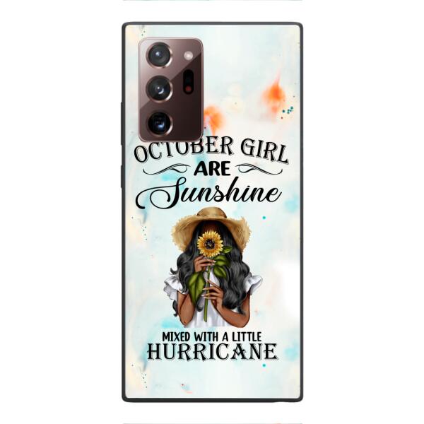 PERSONALIZED OCTOBER GIRL PHONE CASE PRINTED JUL-DT09
