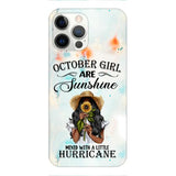 PERSONALIZED OCTOBER GIRL PHONE CASE PRINTED JUL-DT09