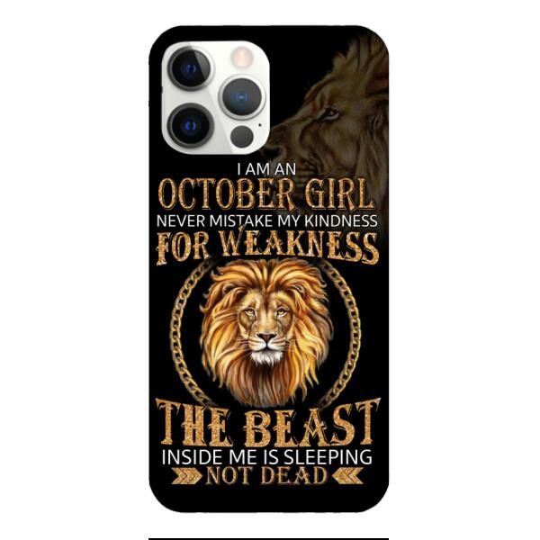 Personalized October Girl Phone Case AUG-MQ05